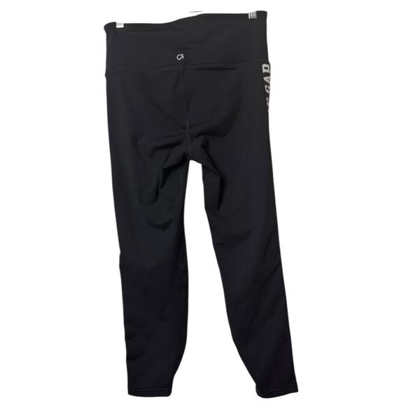 Gap Fit Women's Athletic Sporty Black & White Cropped Logo Leggings Sz S - Picture 4 of 8